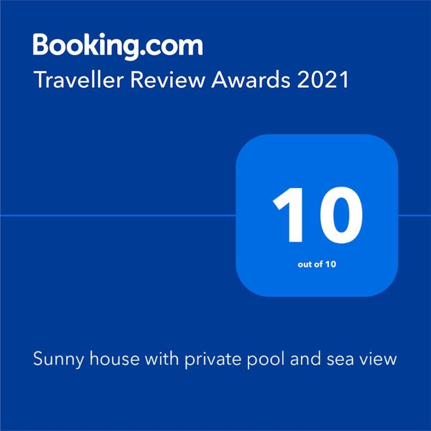 阿德耶Sunny House With Private Pool And Sea View别墅 外观 照片