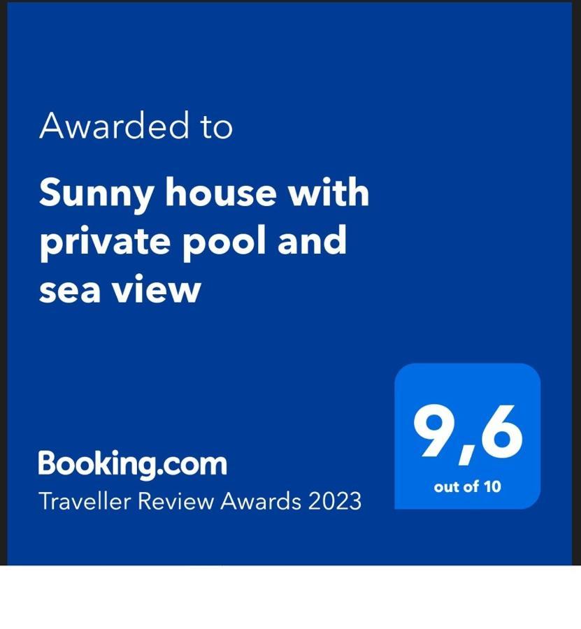 阿德耶Sunny House With Private Pool And Sea View别墅 外观 照片
