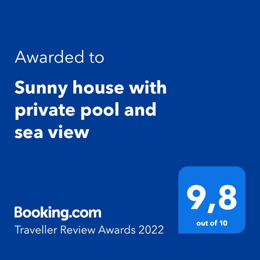 阿德耶Sunny House With Private Pool And Sea View别墅 外观 照片